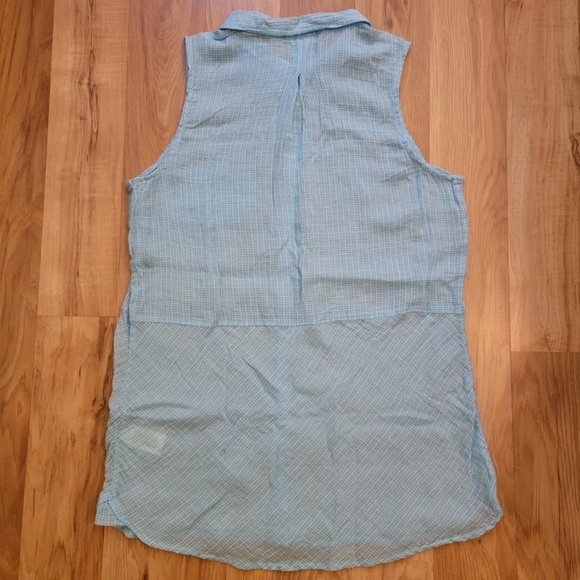 NWT C&C California Sleeveless Button Down Shirt - Picture 4 of 5